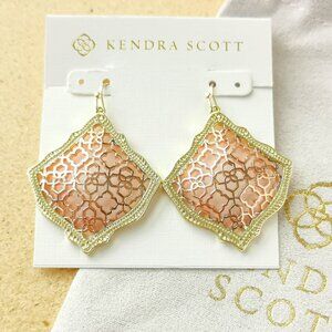NEW Kendra Scott Rose Gold Filigree Kirsten Earrings